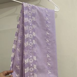 embroidered shawl pure cotton