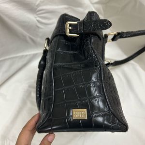 Black croc Handbag