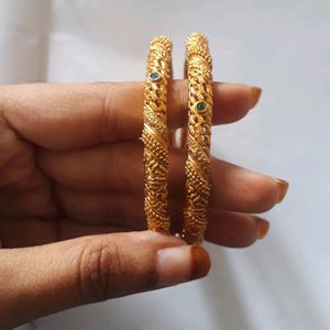 PRICE DROP❤️New Antique Gold Plated Bangles