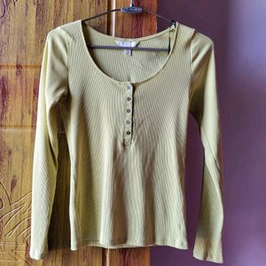 H&M Henlely Neck Ribbed Top/ Size-S