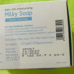 Babyhug Milky Soap Gentle Cleansing 125g