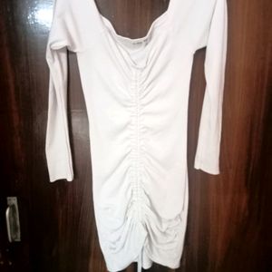 White bodycon dress