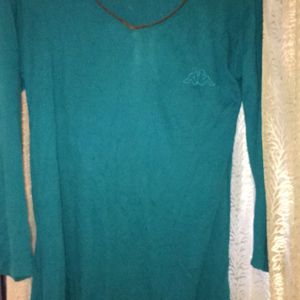 sea Green basic long sleeves Top🌷