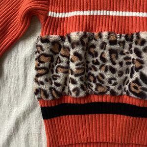 Animal Print Korean Cottagecore Top