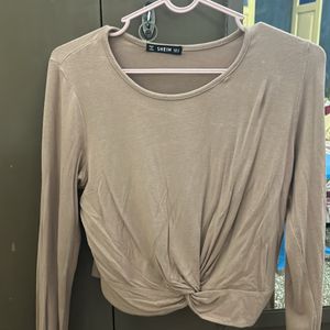 Shein Beige Crop Top