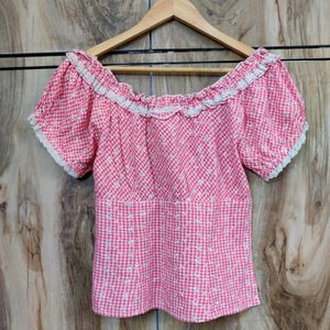 Pink Cotton Top Bust Size-32