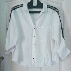 Zara Basic Used Shirt (M to L)Size