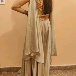 Crop Top Plazzo Lehenga