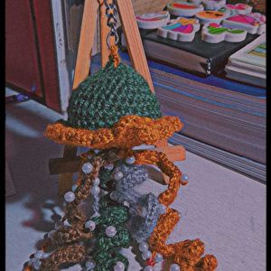 Crochet jellyfish Keychain