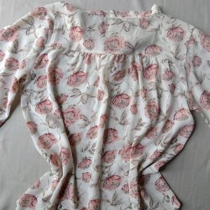 New Korean Bow Top Floral