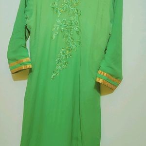 Green Party Wear Suit Salwar For Girl Or Women