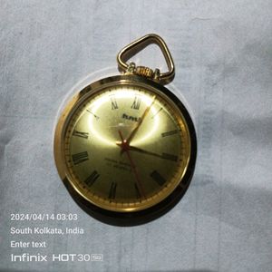 hmt Hand Winding Mechanical Pocket Watch