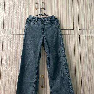 Charcoal Grey Wide Leg  jeans