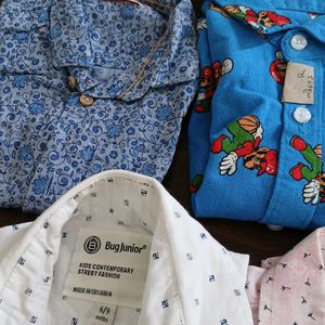 5 Set Of Brand New Baby Boys Shirt