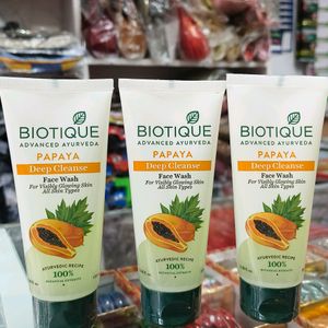 BIOTIQUE PAPAYA DEEP CLEANSE FACE WASH