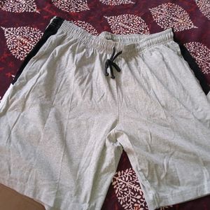 Combo White And Grey 34 Cotton Shorts