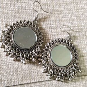 Silver Women Earrings (Navratri Special)