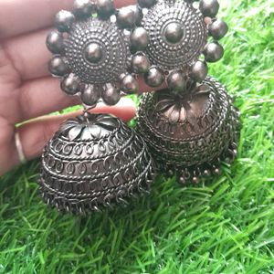 Oxidised Jhumka