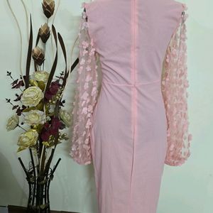 SHEIN peach Colour Bodycon Dress
