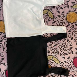 Winter Sale Combo Of Black And White Camiso