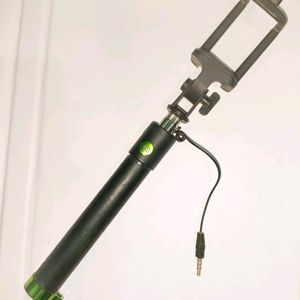 Selfie Stick | Light Green & Black Colour