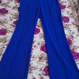 Royal Blue High Waist Pants Combo