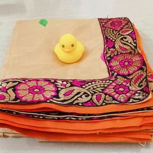 Double Colour Designer Sowcarpet Saree For Womens