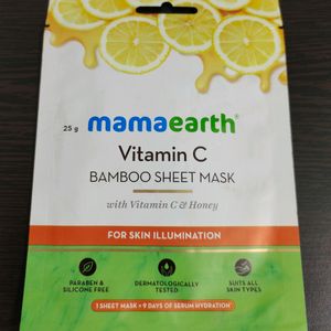 Mamaearth Vitamin C Bamboo Sheet Mask