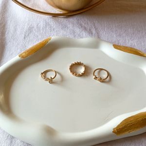 Leaf Ring Set Of 3