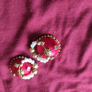 Red Jhumkas