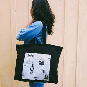 Black Tote Bag For Everyday Use