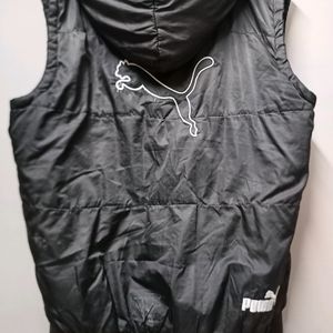 Puma Men Nylon & Net Standard Length Jacket