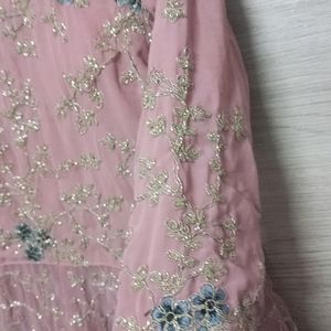 Lavender Heavy Work Gharara