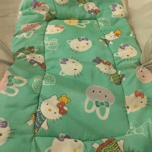 Baby Bed with Pillow + 2 Dresses + Mosquito Net+Fr