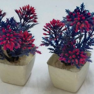 Plants 1 pair Blue multo Artificial Showpic indoor