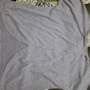 Grey Tshirt With Back Design