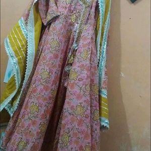 Gotapatti Heavy Anarkali And Dupatta