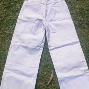 Denim White Pant