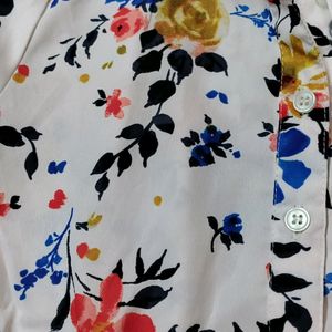 Mast And Harbour Women White Printed Shirt Dress