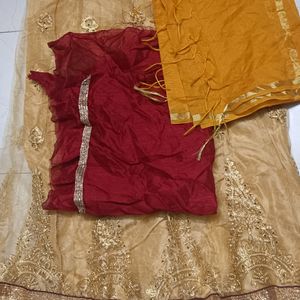 New Lehnga Material Blouse Dupatta