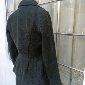 Black Tweed Coat