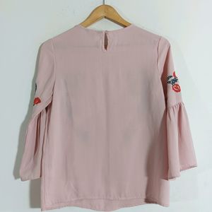 Pastel Pink Printed Top (Women)