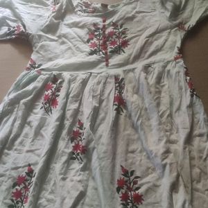 Cotton Frock With Plazzo