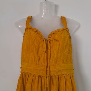 Forever21 Mustard Casual Dress (Women's)