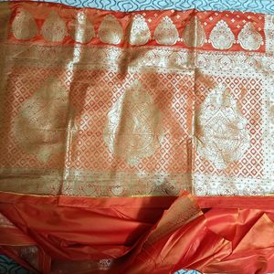 🧡🧡Fabulous Katan Banarasi Silk Saree