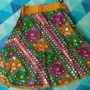 Girls Garba Lengha Choli And Dupatta Set