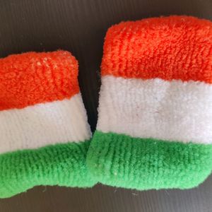 Independence Day Indian Flag Stole And Wrist Band