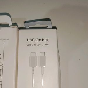 Samsung Usb Cable And 25w PD Adaptor