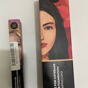 Combo Of Sugar Foundation And Mascara