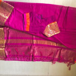 Saree Like New With Blouse